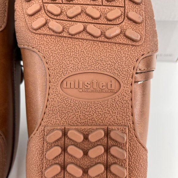 Unlisted by Kenneth Cole Owen Belt Driver Loafer Size 11M Cognac Brown Slip On - Picture 9 of 12
